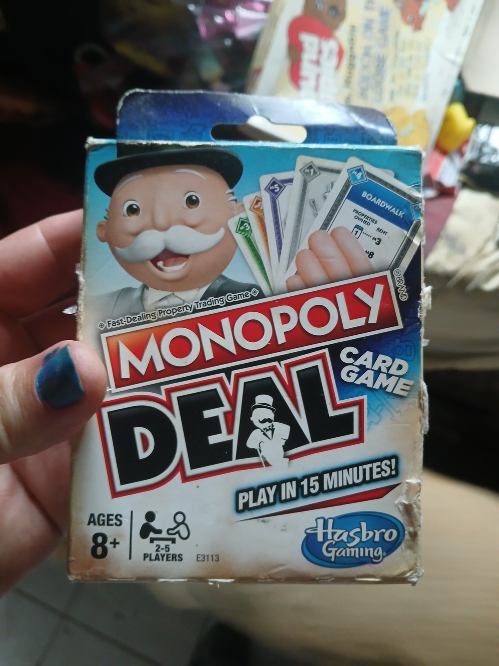 Hasbro Monopoly Deal Card Game - Blue/White